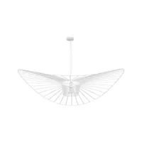 lampe de plafond - lampe suspendue design pamela - 140cm - vertical blanc