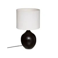 lampe à poser design maja 51cm noir & blanc
