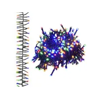 vidaxl guirlande lumineuse à led groupées 3000 led multicolore 23m pvc