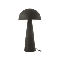 lampe champignon metal mat noir extra large - l 51 x l 51 x h 95 cm
