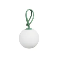 lampe baladeuse extérieur led bolleke en polypropylène blanc anse verte