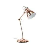 paris prix - lampe de bureau design wibaux 45cm cuivre