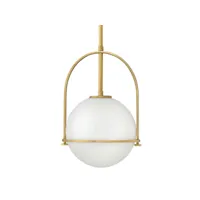 lampe de plafond à boule en verre - lampe suspendue dorée - anette doré