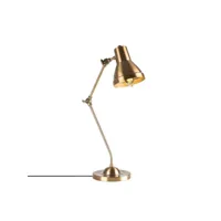 lampe à poser vintage à bascule tenabe h55cm or antique