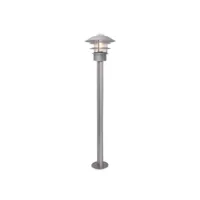 elstead helsingor outdoor lanterne borne à 1 lumière, argent, ip44, e27