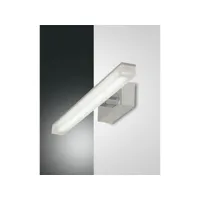 fabas luce saura lampe de salle de bain à led sur miroir en verre chromé, ip44