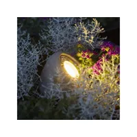 luxform lampe led de jardin tatra gris pierre 428215