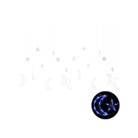 vidaxl guirlande lumineuse étoile et lune avec télécommande 345 led