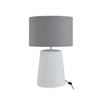 paris prix - lampe à poser design anubi 64cm gris & blanc