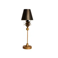 lampe de salon en fer, de couleur noir, 20x20x64 cm
