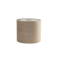 light & living abat-jour cylindre velours - brun - ø35x30cm 2235774