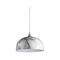 paris prix - lampe suspension effet marbre elkmont 128cm gris