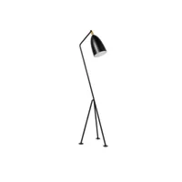 tripod design floor lamp - lampadaire - hopper noir