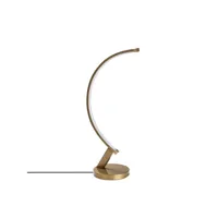 lampe à poser design en spiral led blety h47cm métal or