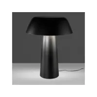 lampe de table en acier inoxydable laqué noir