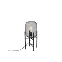lampe de table moderne noire - bliss mesh