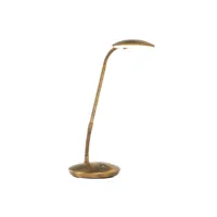 sienna zenith lampe de bureau led bronze brossé, plastique mat