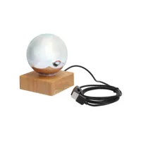 lampe de chevet usb avec boule en verre - cadeau de noël coloré et décoratif