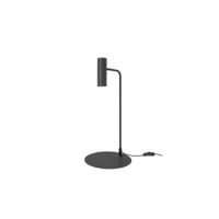 forlight meds lampe de table en métal minimaliste noir pour l'ampoule gu10 avec tête de bureau orientable