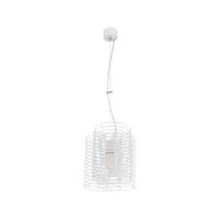homemania lampe de plafond ringo - blanc - 70x70x29 cm