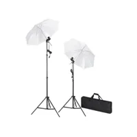 kit de studio photo avec lampes toile de fond et réflecteur ofe63239 meuble pro