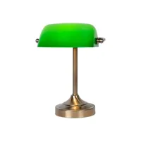 lampe à poser vintage en métal et en verre luxory 17504/01