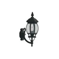 lanterne de jardin bel aluminium noir 1 ampoule 45,5cm