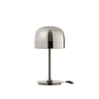 lampe de table topja verre/metal argent 5540