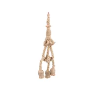 suspension en corde de chanvre rétro, 1,5 m, avec douille e27 - pour lampe plafonnier vintage (3 têtes)