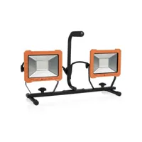 smartwares lampes de travail à led sur trépied 78x22x100-170 cm