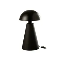 paris prix - lampe à poser en métal champignon 48cm noir
