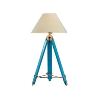 lampadaire trépied - lampe de salon - samia bleu