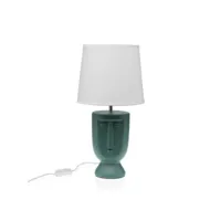 lampe de bureau versa vert céramique 60 w 22 x 42,8 cm