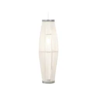 vidaxl lampe suspendue blanc osier 40 w 27x68 cm ovale e27 289590