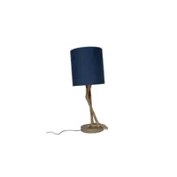 lampe à poser bipède et son abat-jour bleu 00202029