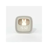 mob - réveil & veilleuse tactile billy clock - gris billy-gr-01