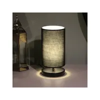 lampe de bureau milton e14 hauteur 30 cm noir blanc [lux.pro]