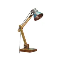 vidaxl lampe de bureau industrielle multicolore ronde 23x18x95 cm e27