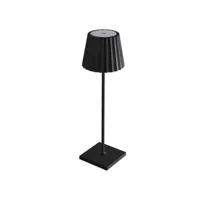 forlight night - lampe de table led noire ip54 1.3w 3000k 165lm