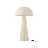 lampe champignon metal brillant blanc extra large 17241