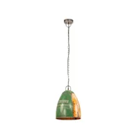 vidaxl lampe suspendue industrielle 25 w multicolore ronde 32 cm e27