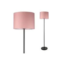 lampadaire reverie rosa e27 320mm   max. 20w rose#noir métal#tissus