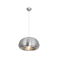 lampe de plafond - lampe suspendue argentée - spelunking acier