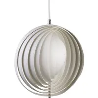 verpan - moon lampe à suspension ø 34 cm, blanche
