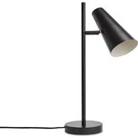 woud - cono lampe de table, noir