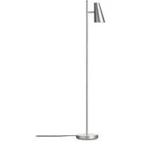 woud - cono lampadaire h 140 cm, satin plated metal