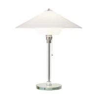 tecnolumen - wagenfeld lampe de table wg28, h 50 cm x ø 44 cm, blanc