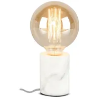 lampe cylindrique marbre blanc olympe