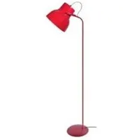 autres luminaires tosel 95065 lampadaire liseuse articulé métal rouge l 29 p 29 h 150 cm ampoule e27