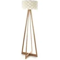 lampe de lecture generique lampadaire en bambou et papier - dim : h 150 x d 50 cm -pegane-